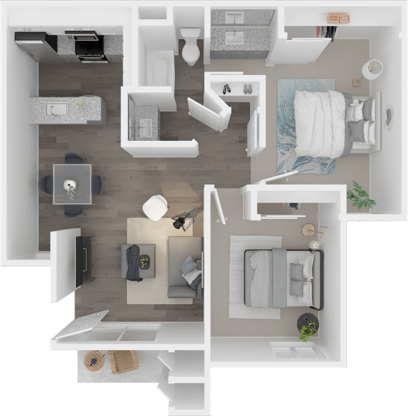 Our Two BR Apartments in San Leandro, CA Floor Plans